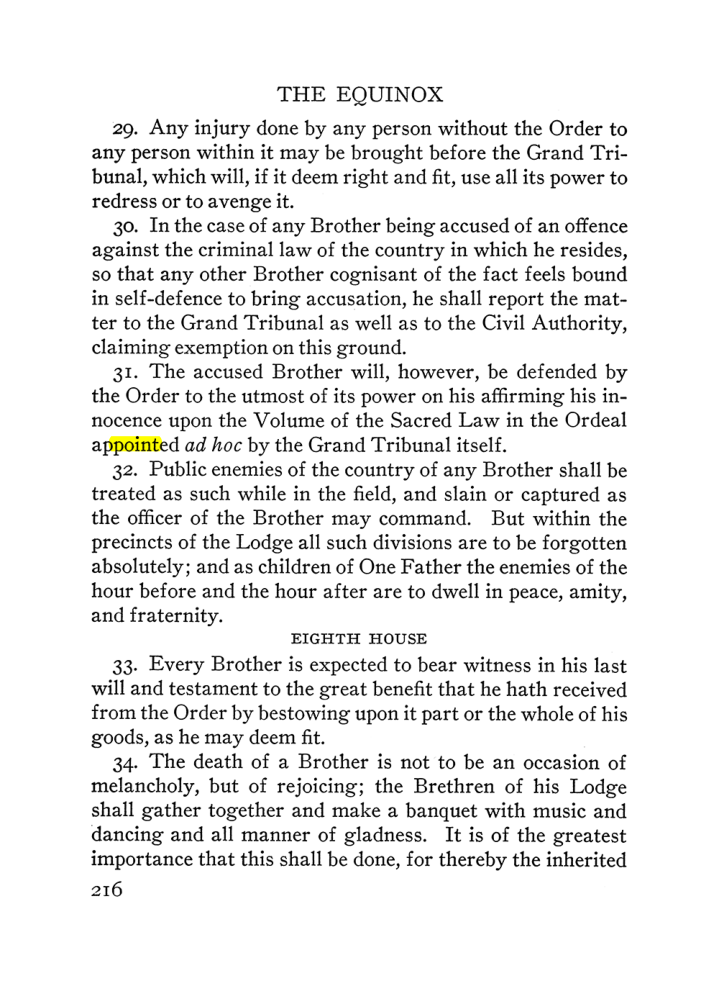 Original scan of The Equinox (Volume III, Number I), PDF page 230