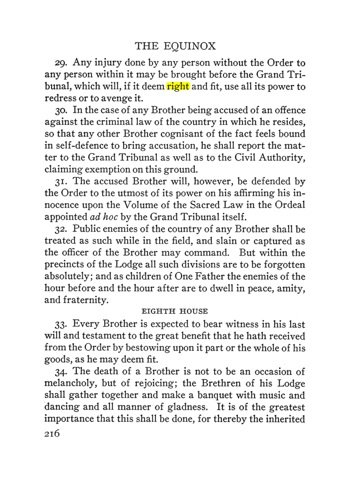 Original scan of The Equinox (Volume III, Number I), PDF page 230