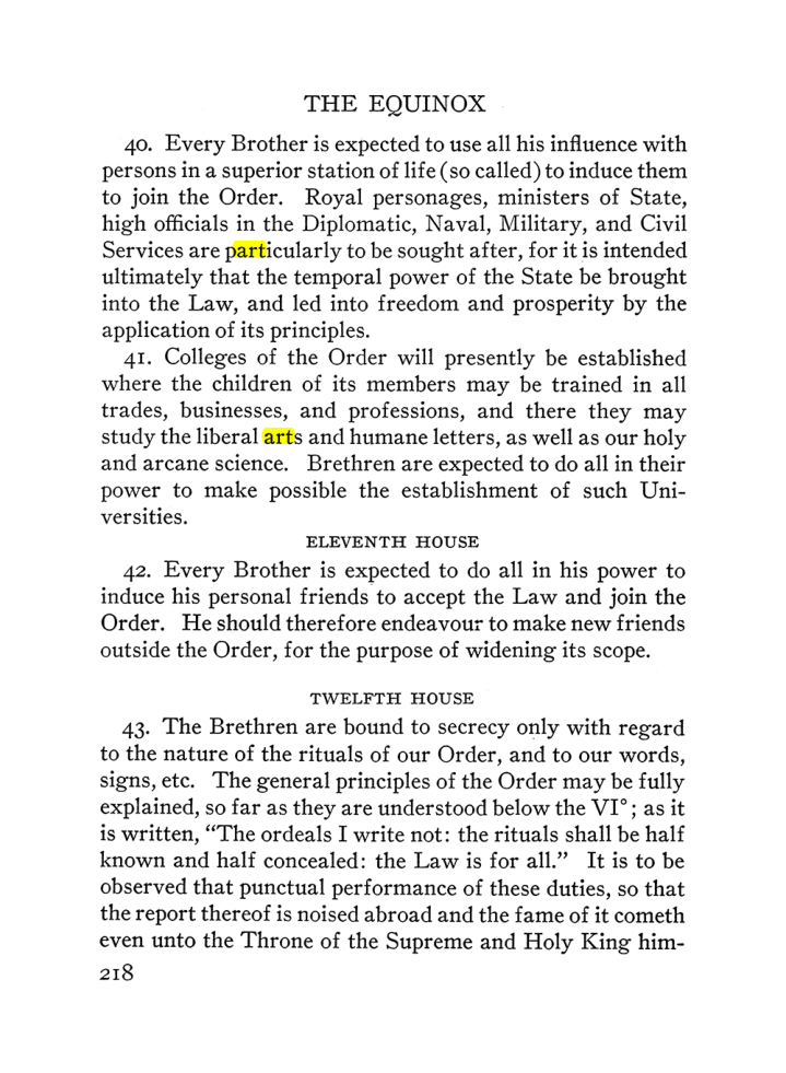 Original scan of The Equinox (Volume III, Number I), PDF page 232
