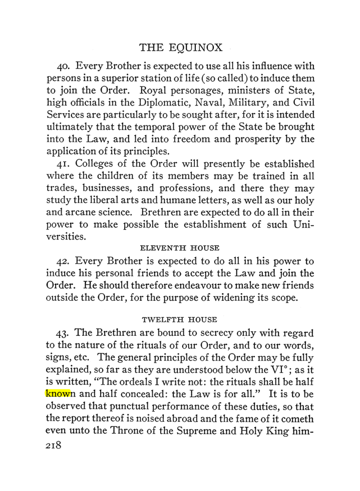 Original scan of The Equinox (Volume III, Number I), PDF page 232