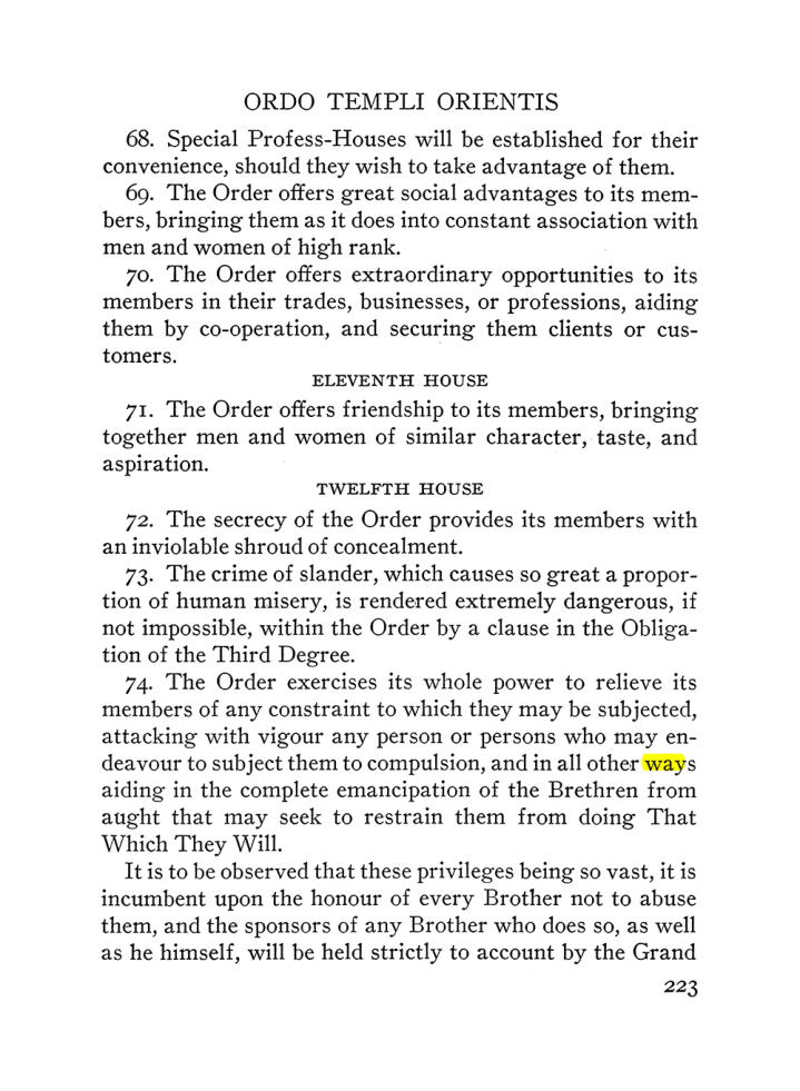 Original scan of The Equinox (Volume III, Number I), PDF page 237