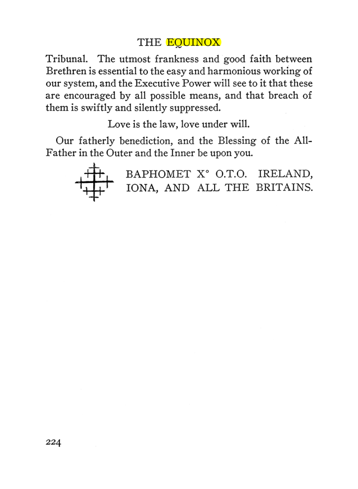 Original scan of The Equinox (Volume III, Number I), PDF page 238