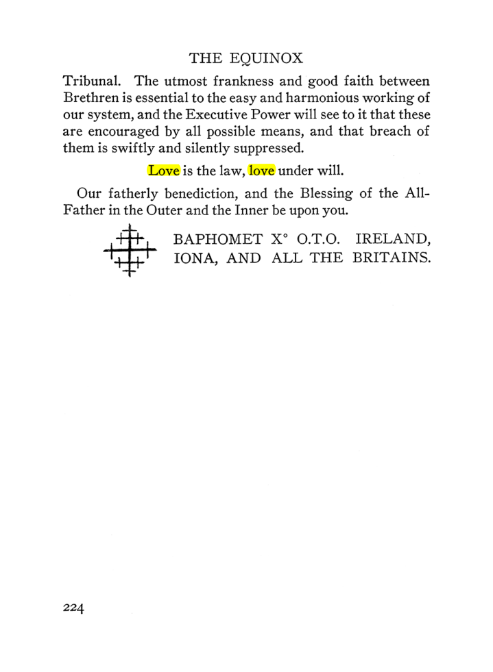 Original scan of The Equinox (Volume III, Number I), PDF page 238
