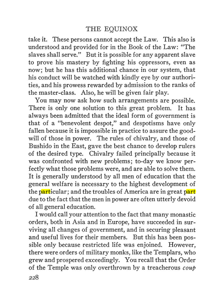 Original scan of The Equinox (Volume III, Number I), PDF page 242