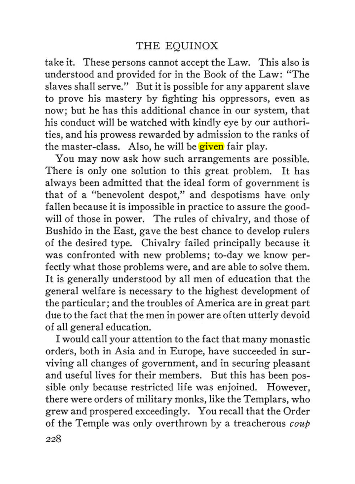 Original scan of The Equinox (Volume III, Number I), PDF page 242