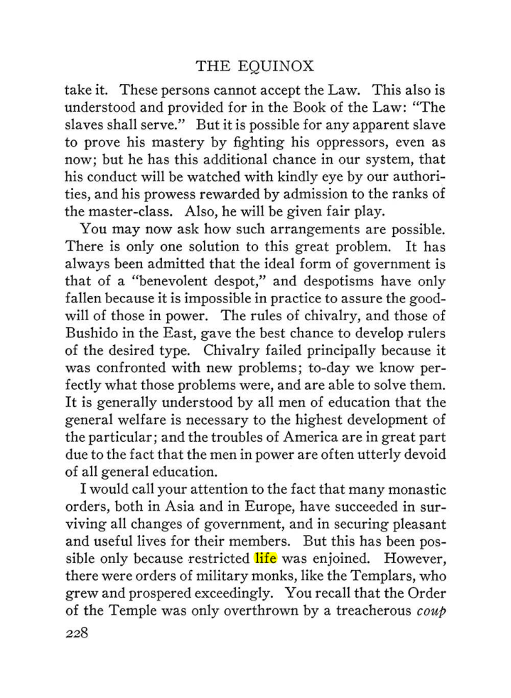 Original scan of The Equinox (Volume III, Number I), PDF page 242