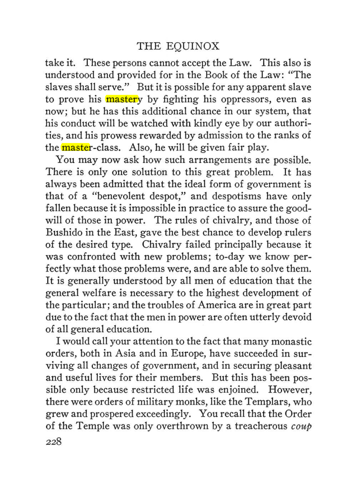 Original scan of The Equinox (Volume III, Number I), PDF page 242