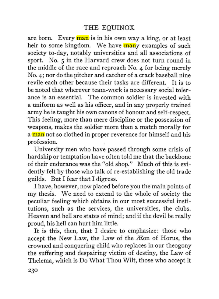 Original scan of The Equinox (Volume III, Number I), PDF page 244
