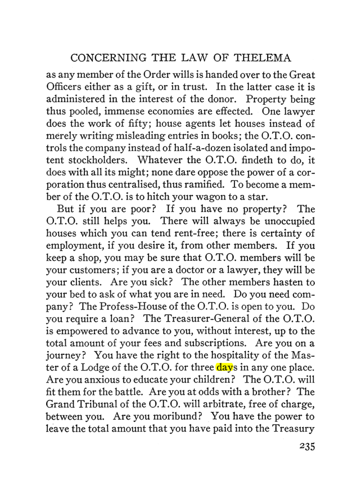 Original scan of The Equinox (Volume III, Number I), PDF page 249