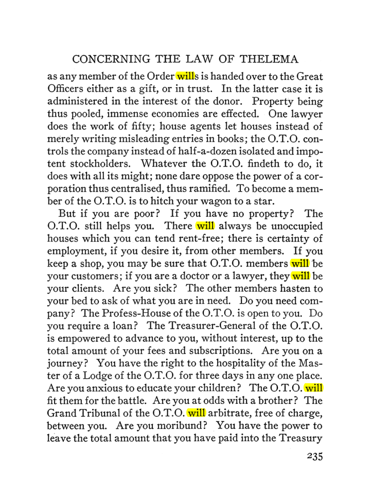 Original scan of The Equinox (Volume III, Number I), PDF page 249