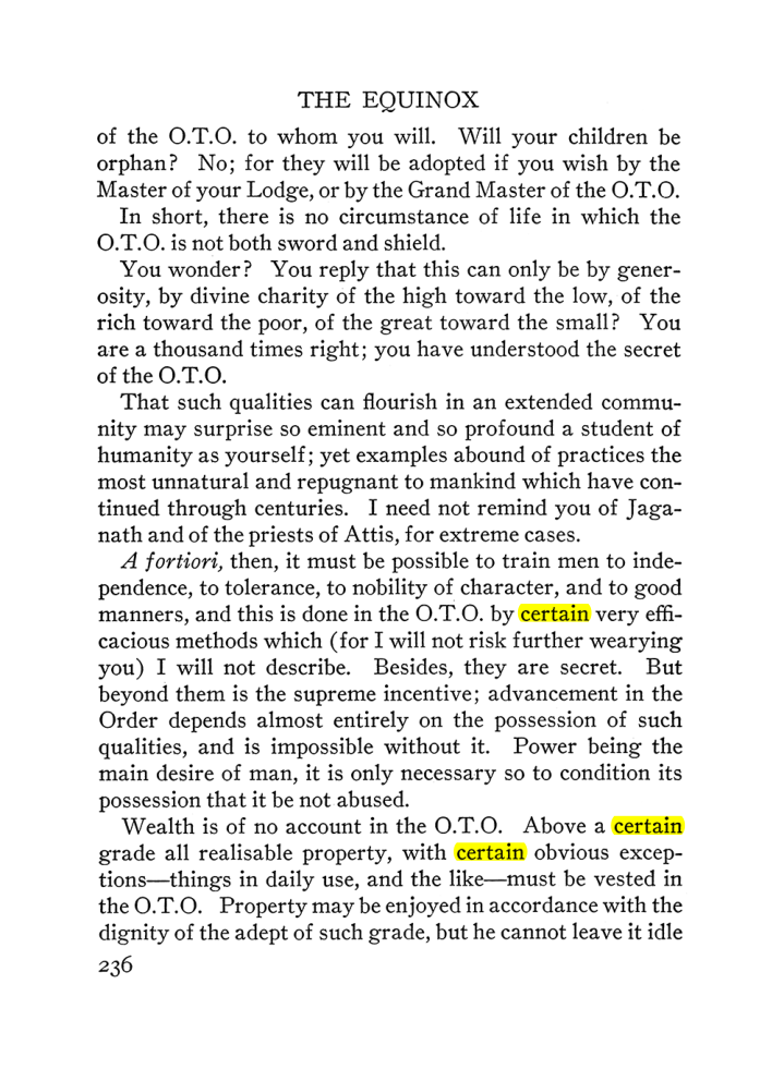 Original scan of The Equinox (Volume III, Number I), PDF page 250