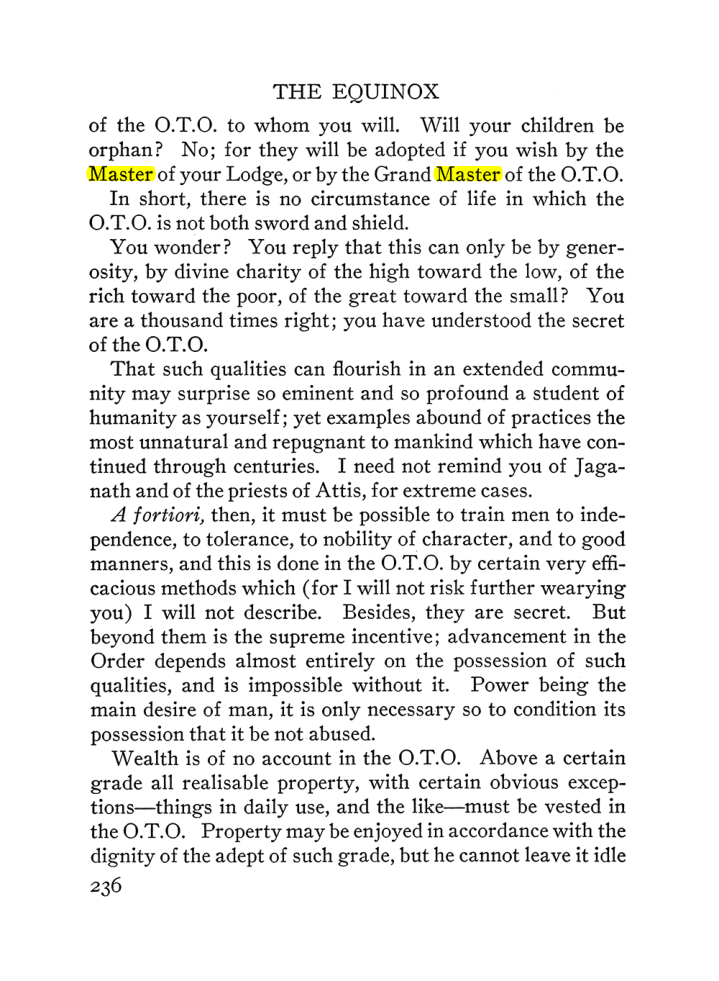 Original scan of The Equinox (Volume III, Number I), PDF page 250