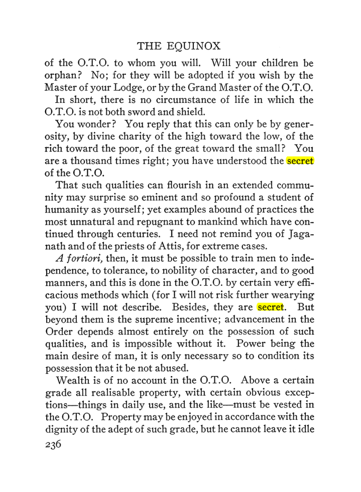 Original scan of The Equinox (Volume III, Number I), PDF page 250