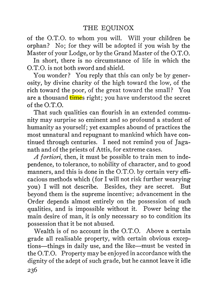Original scan of The Equinox (Volume III, Number I), PDF page 250