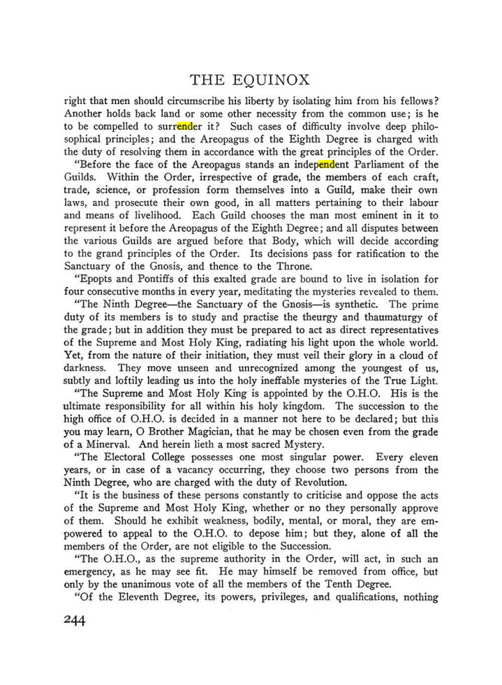 Original scan of The Equinox (Volume III, Number I), PDF page 258