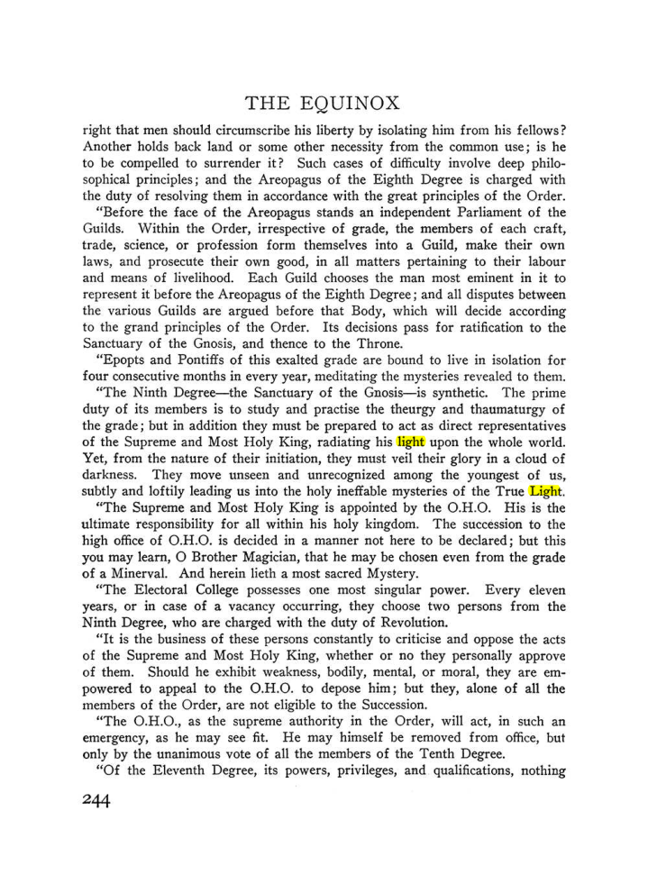 Original scan of The Equinox (Volume III, Number I), PDF page 258