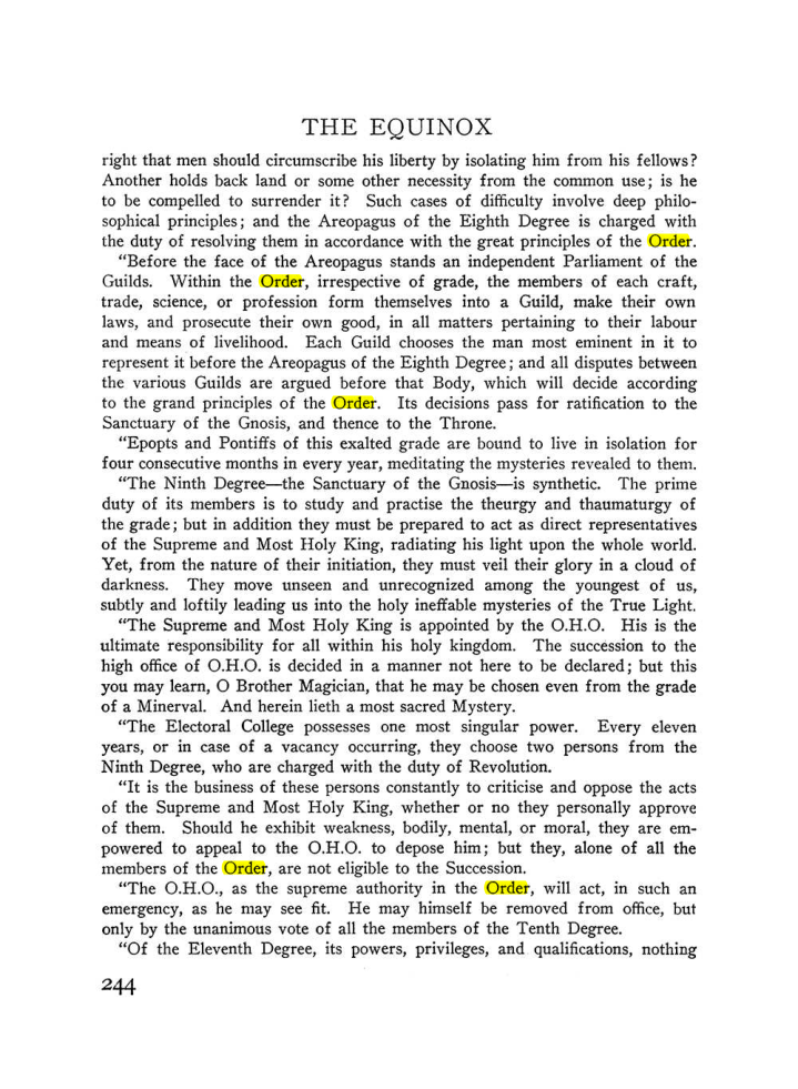 Original scan of The Equinox (Volume III, Number I), PDF page 258