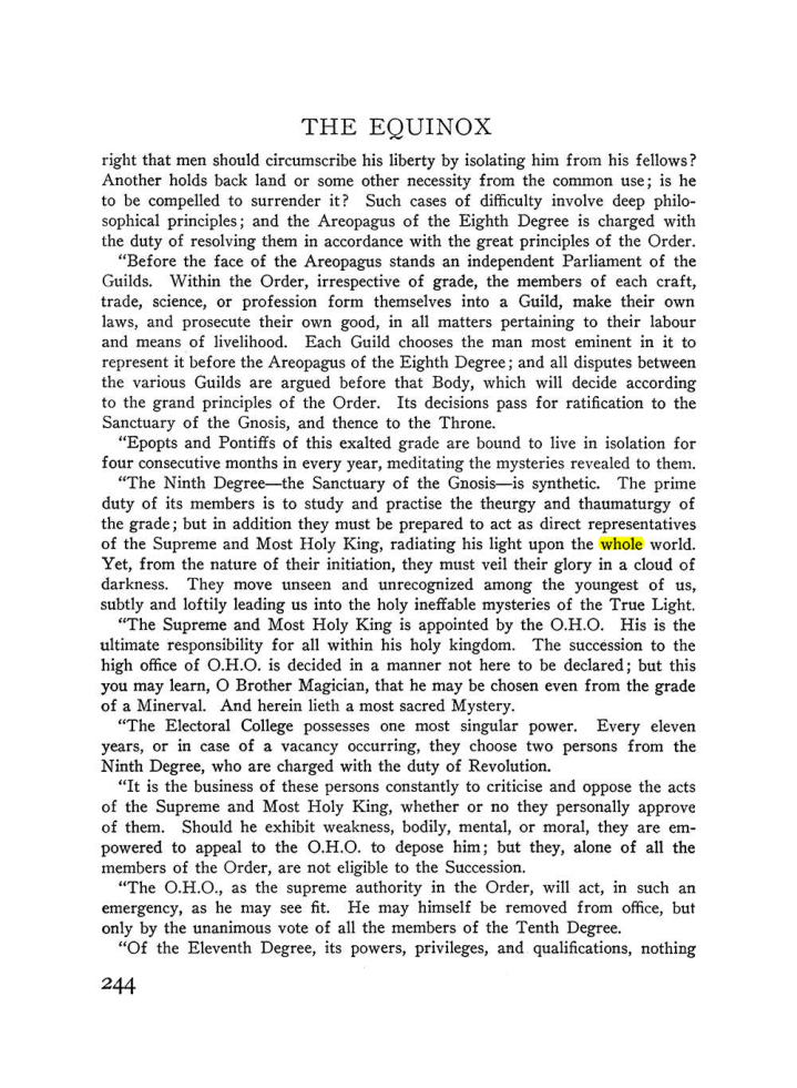 Original scan of The Equinox (Volume III, Number I), PDF page 258