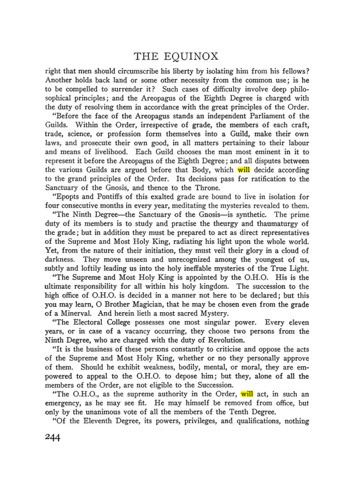Original scan of The Equinox (Volume III, Number I), PDF page 258