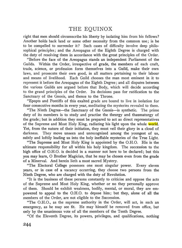Original scan of The Equinox (Volume III, Number I), PDF page 258