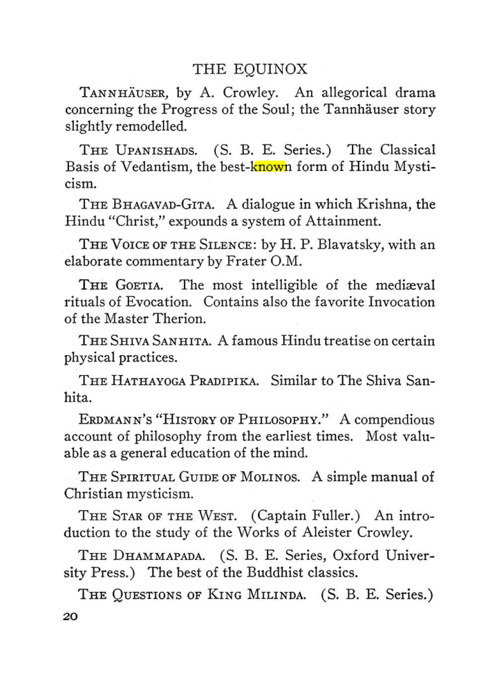 Original scan of The Equinox (Volume III, Number I), PDF page 26