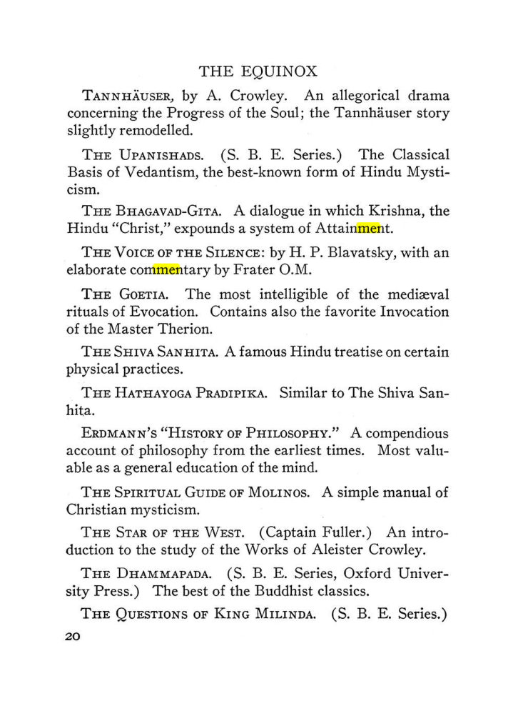 Original scan of The Equinox (Volume III, Number I), PDF page 26