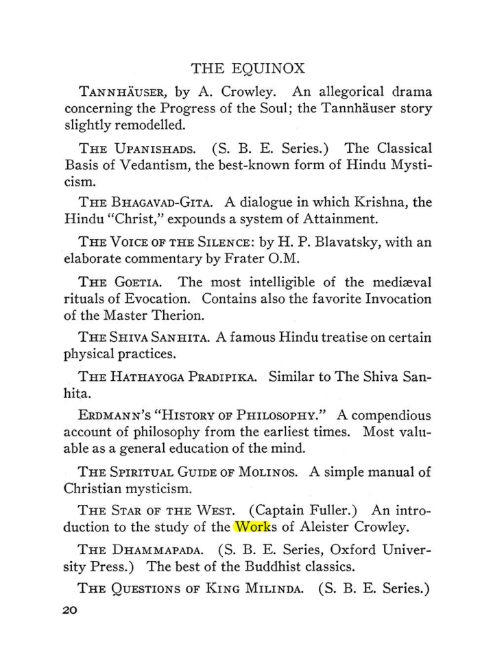 Original scan of The Equinox (Volume III, Number I), PDF page 26