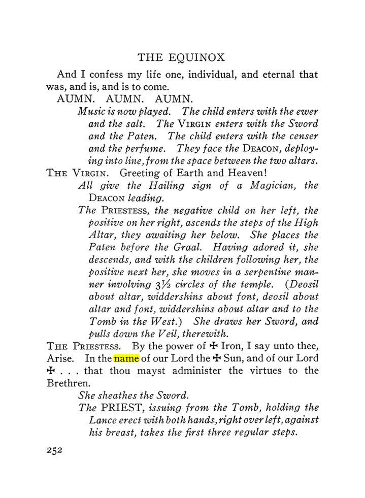 Original scan of The Equinox (Volume III, Number I), PDF page 266