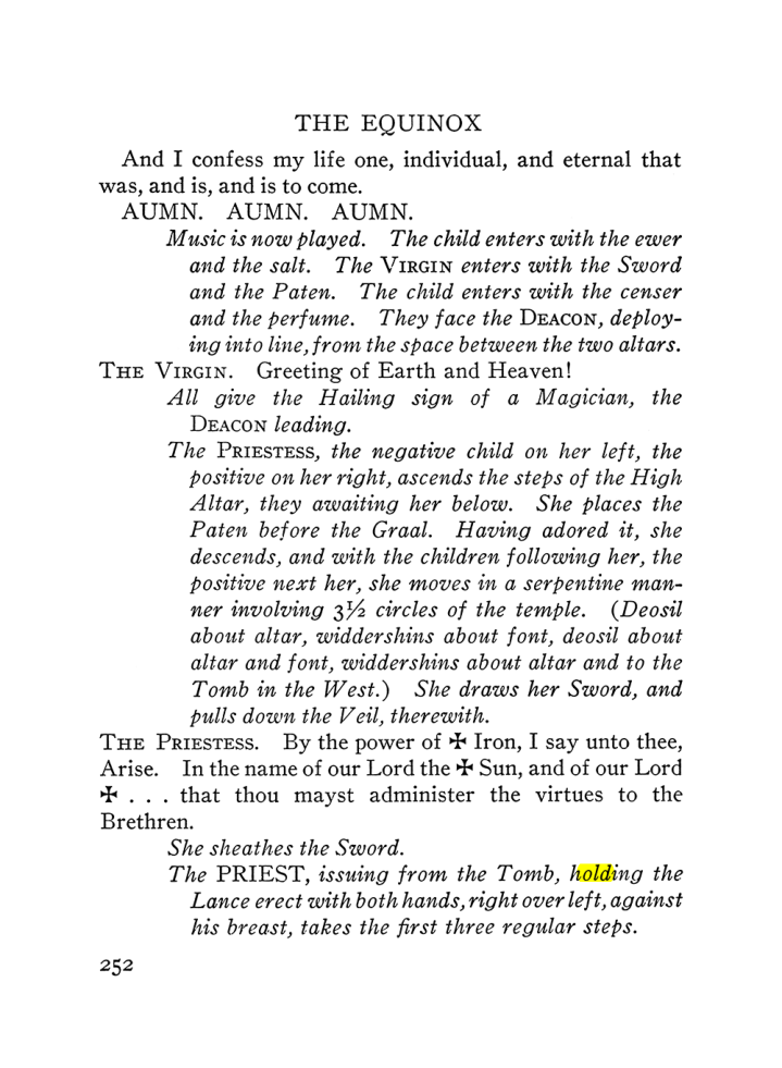 Original scan of The Equinox (Volume III, Number I), PDF page 266