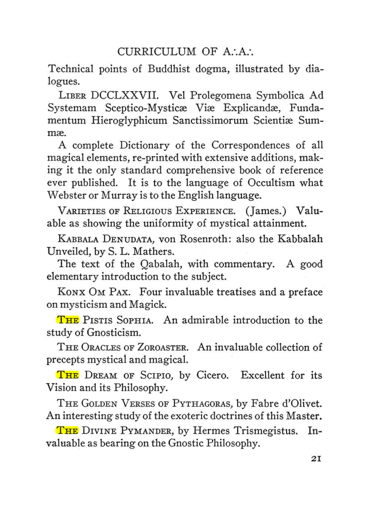 Original scan of The Equinox (Volume III, Number I), PDF page 27