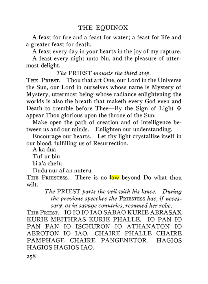 Original scan of The Equinox (Volume III, Number I), PDF page 272