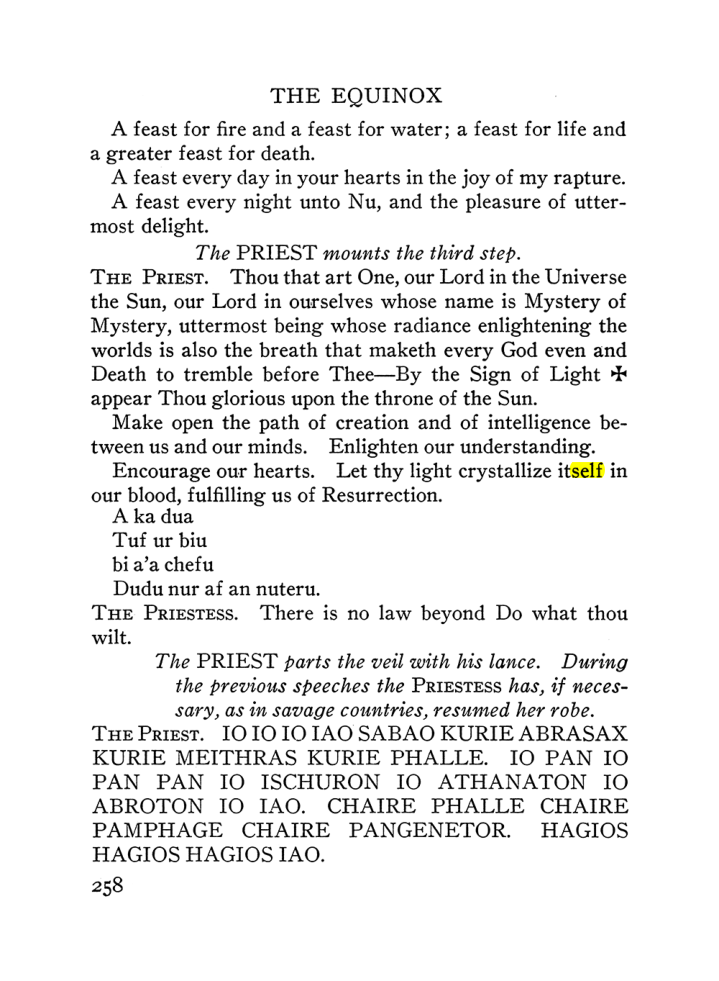 Original scan of The Equinox (Volume III, Number I), PDF page 272
