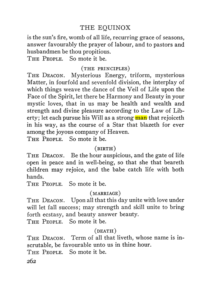 Original scan of The Equinox (Volume III, Number I), PDF page 276