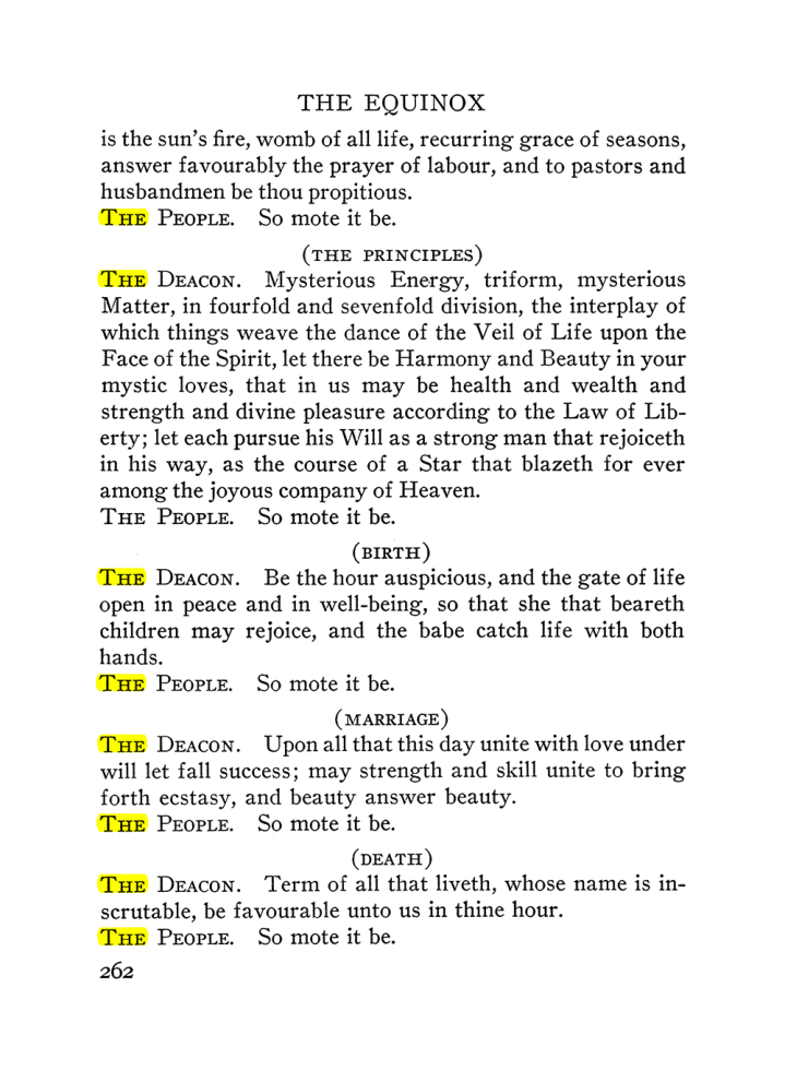 Original scan of The Equinox (Volume III, Number I), PDF page 276