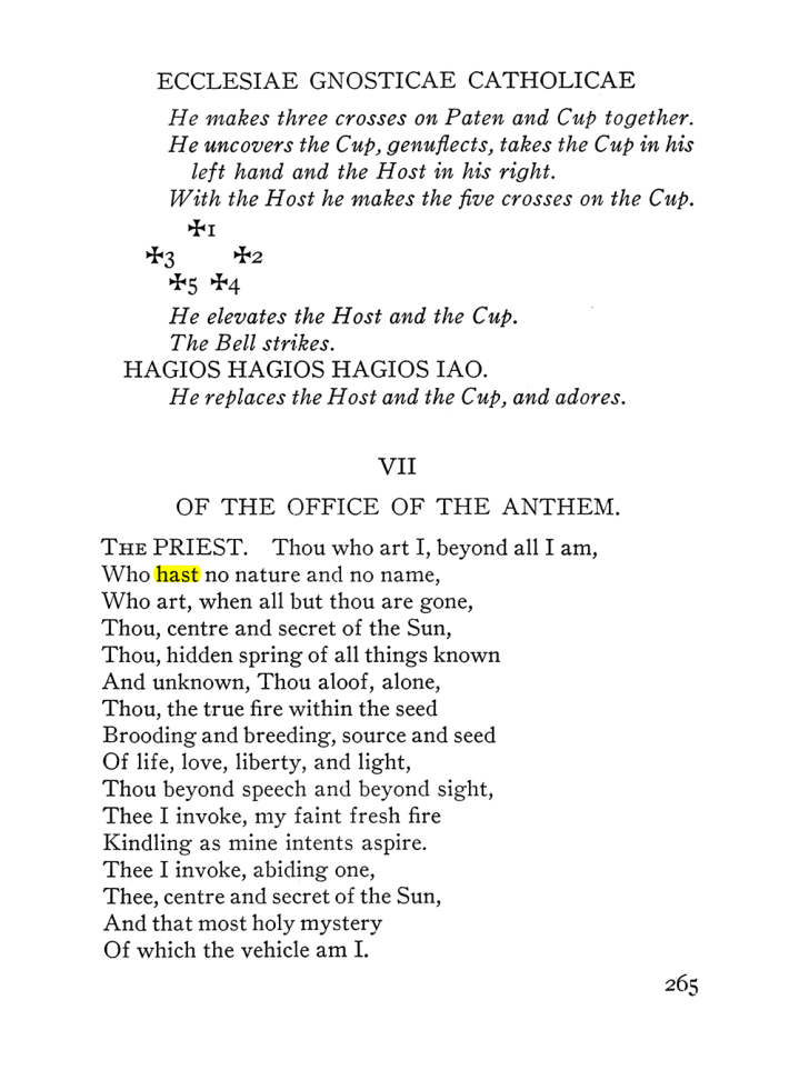 Original scan of The Equinox (Volume III, Number I), PDF page 279