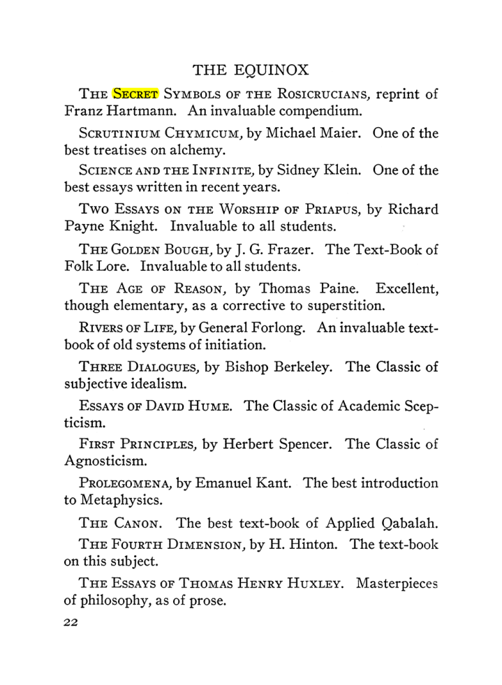 Original scan of The Equinox (Volume III, Number I), PDF page 28