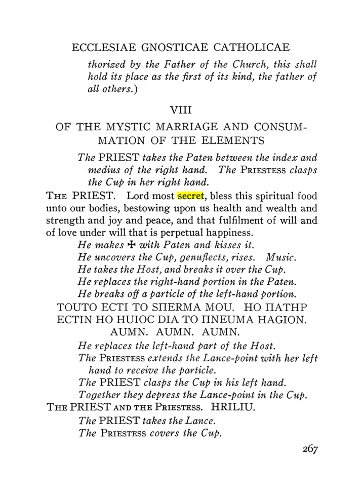 Original scan of The Equinox (Volume III, Number I), PDF page 281