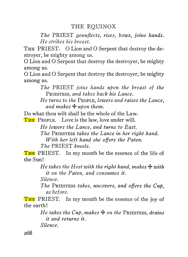 Original scan of The Equinox (Volume III, Number I), PDF page 282
