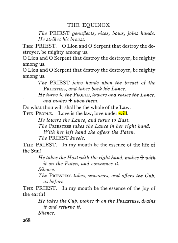 Original scan of The Equinox (Volume III, Number I), PDF page 282