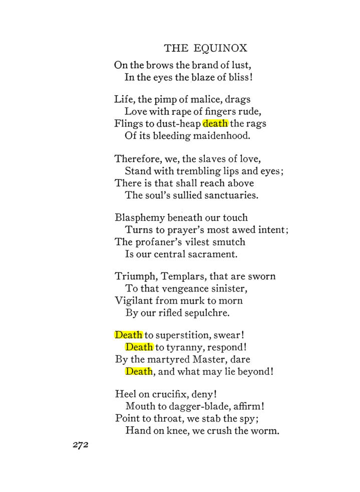 Original scan of The Equinox (Volume III, Number I), PDF page 286