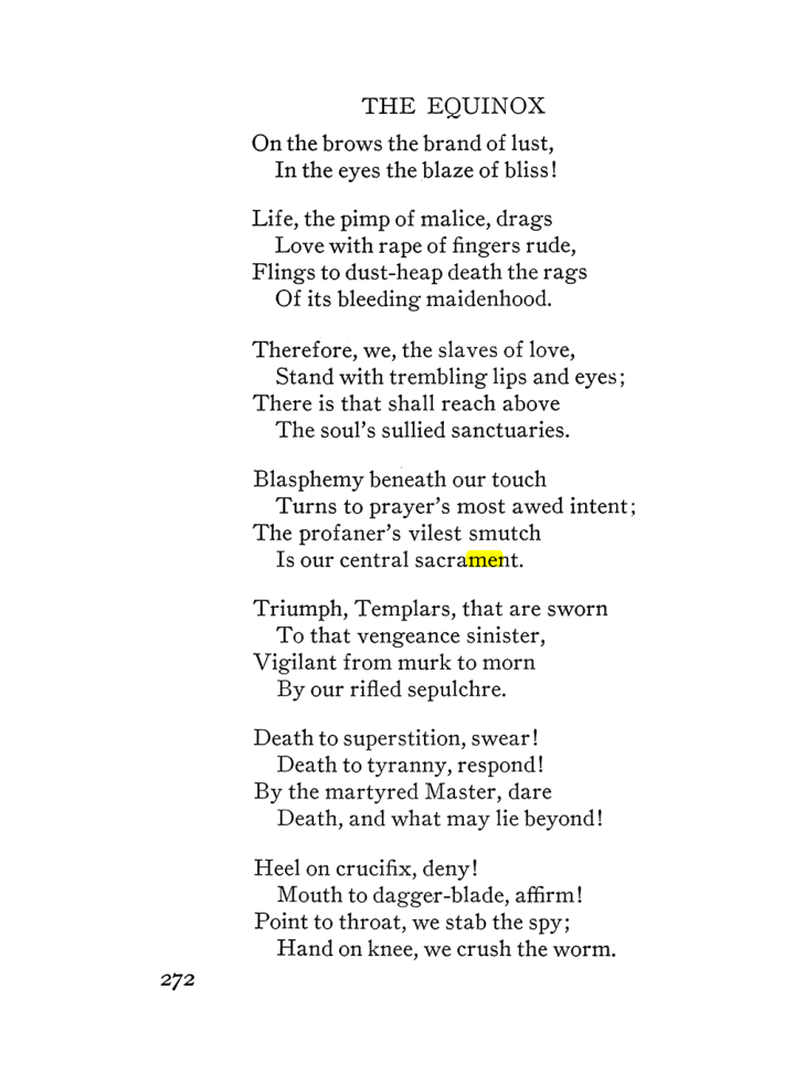 Original scan of The Equinox (Volume III, Number I), PDF page 286