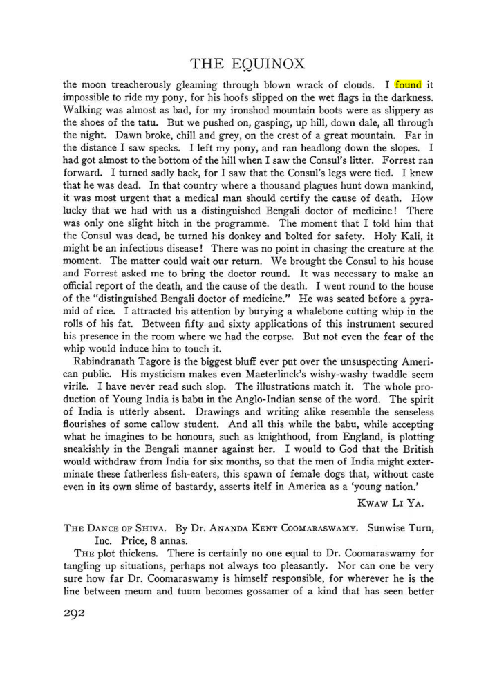 Original scan of The Equinox (Volume III, Number I), PDF page 306