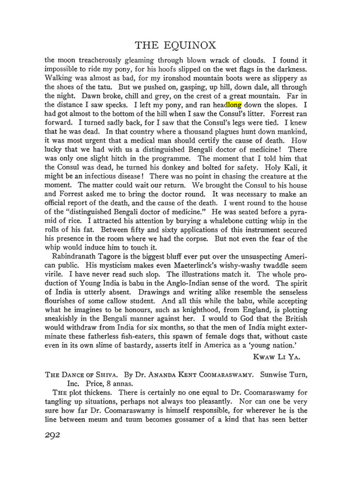Original scan of The Equinox (Volume III, Number I), PDF page 306