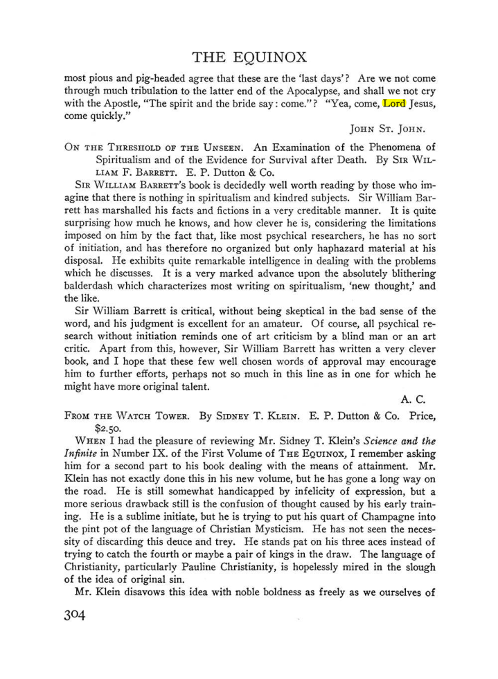 Original scan of The Equinox (Volume III, Number I), PDF page 318