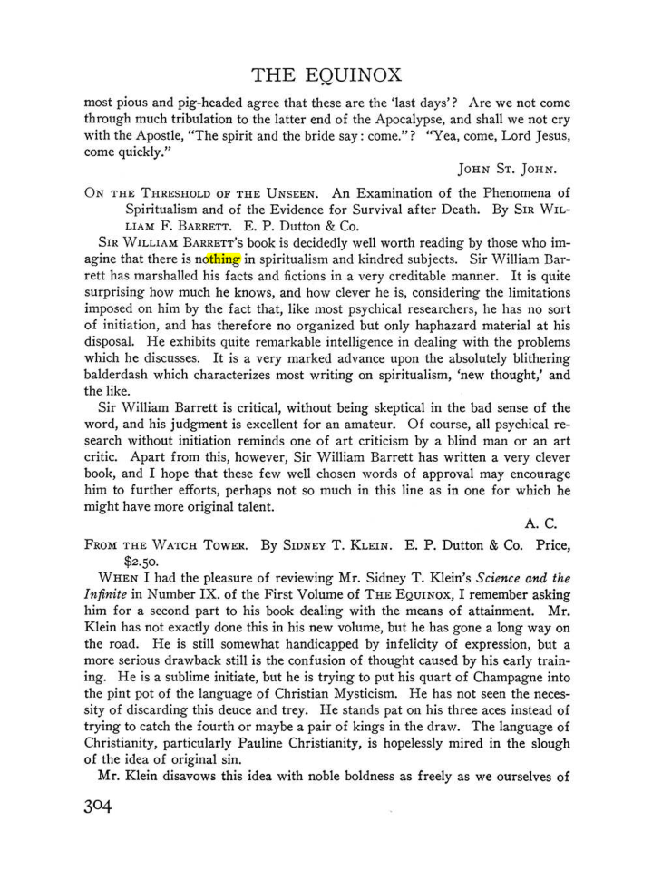 Original scan of The Equinox (Volume III, Number I), PDF page 318