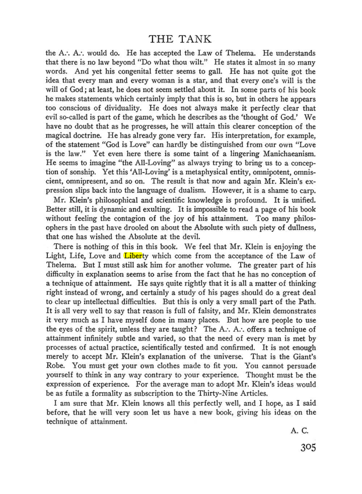 Original scan of The Equinox (Volume III, Number I), PDF page 319