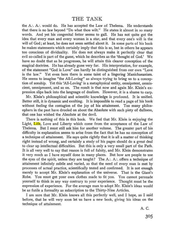 Original scan of The Equinox (Volume III, Number I), PDF page 319