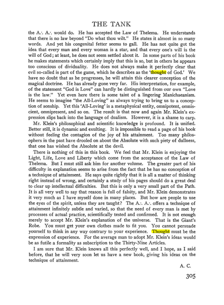 Original scan of The Equinox (Volume III, Number I), PDF page 319