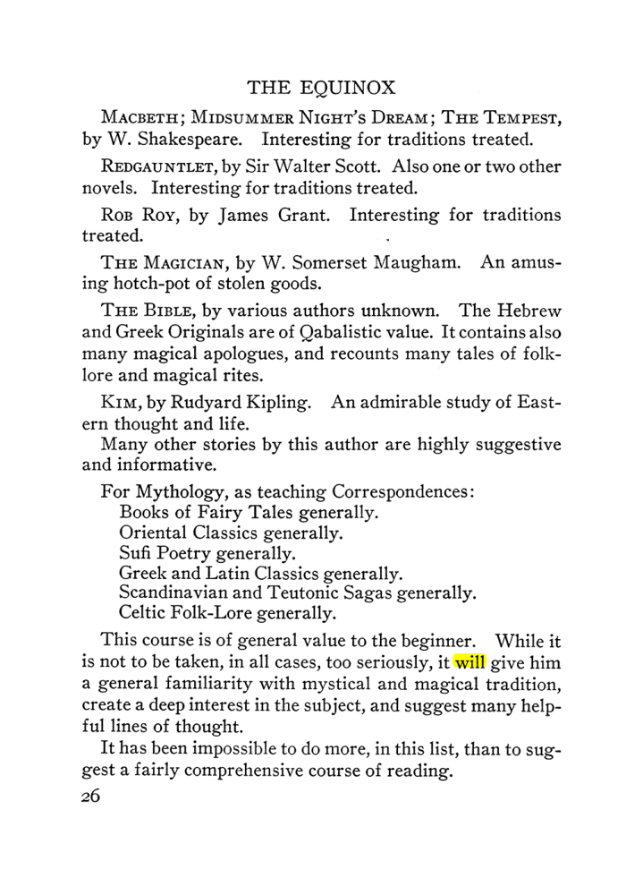 Original scan of The Equinox (Volume III, Number I), PDF page 32