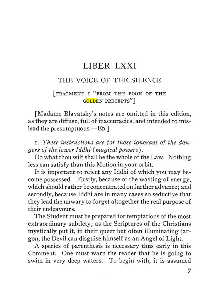 Original scan of The Equinox (Volume III, Number I), PDF page 329